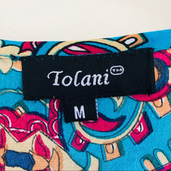 Sold • vikki silk tunic tank top in blue - Picture 6 of 7